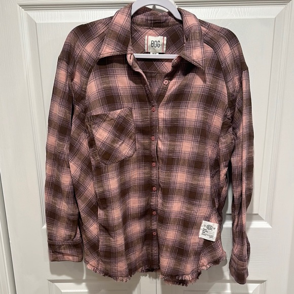 Urban Outfitters BDG Brixton Plaid Button Down Flannel Shirt - Picture 4 of 6